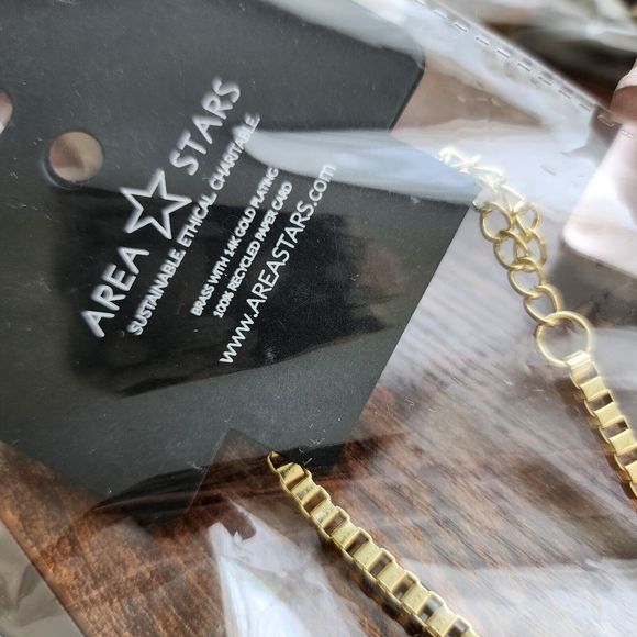 Area Star Men's 14K Gold Plated over Brass Box Chain Necklace Sustainable  New - Picture 5 of 8